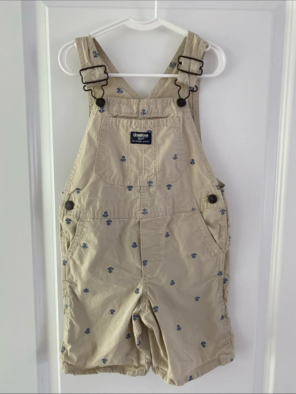 Oshkosh Overalls with Embroidered Anchors size 5T